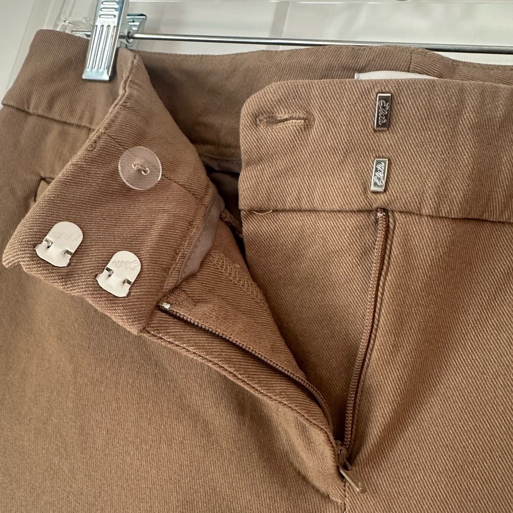 Van Heusen Khaki Stretch Ankle Skinny Cropped Pants - Picture 7 of 11